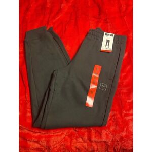 Puma Mens Fleece Jogger Sweatpants Black 1787575 Size M Inseam 31" NWT